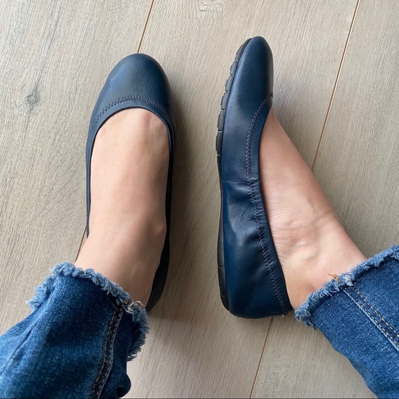 Cole Haan blue ballet flats with elastic - Picture 7 of 7